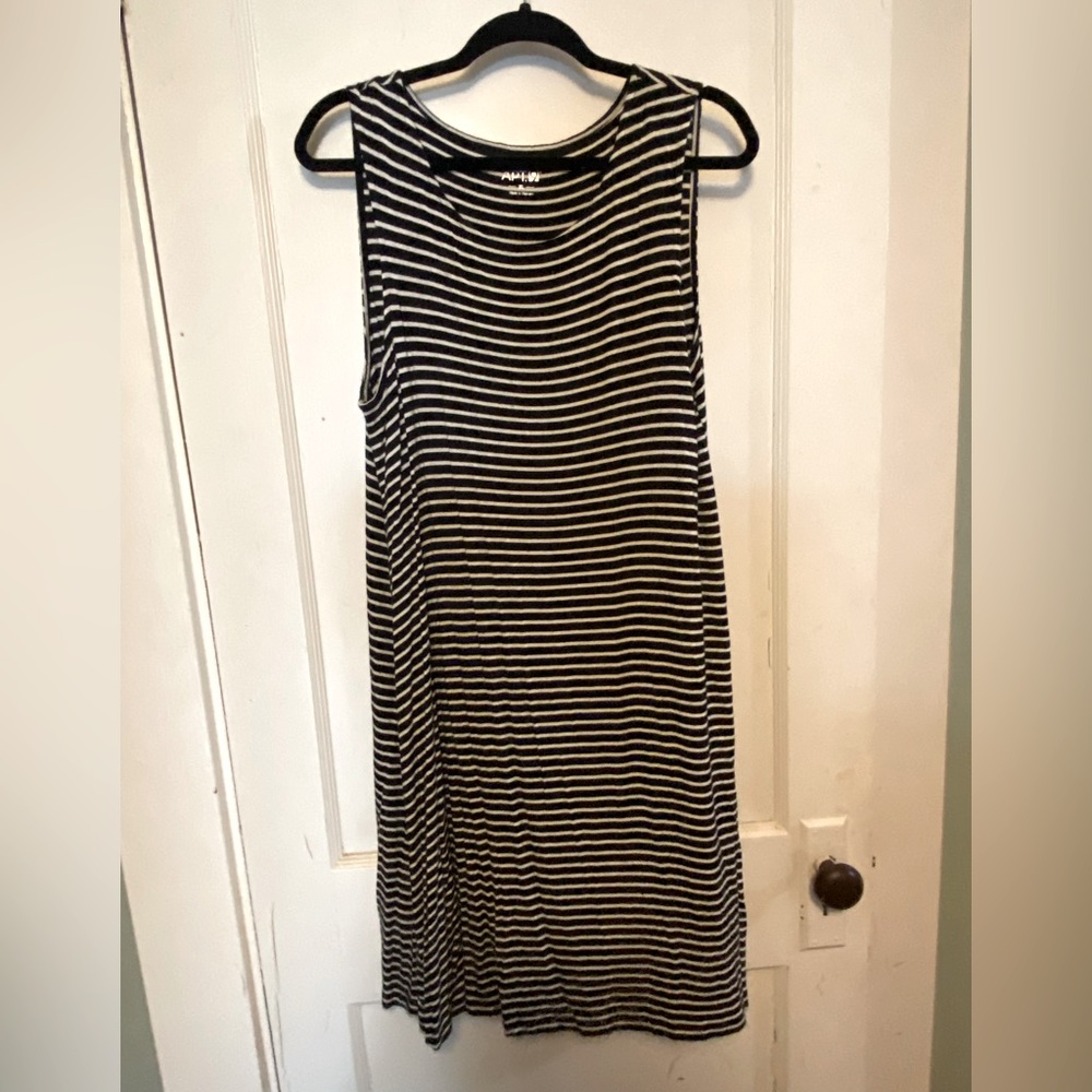 Apartment 9 Black & White Stripe Slip Dress